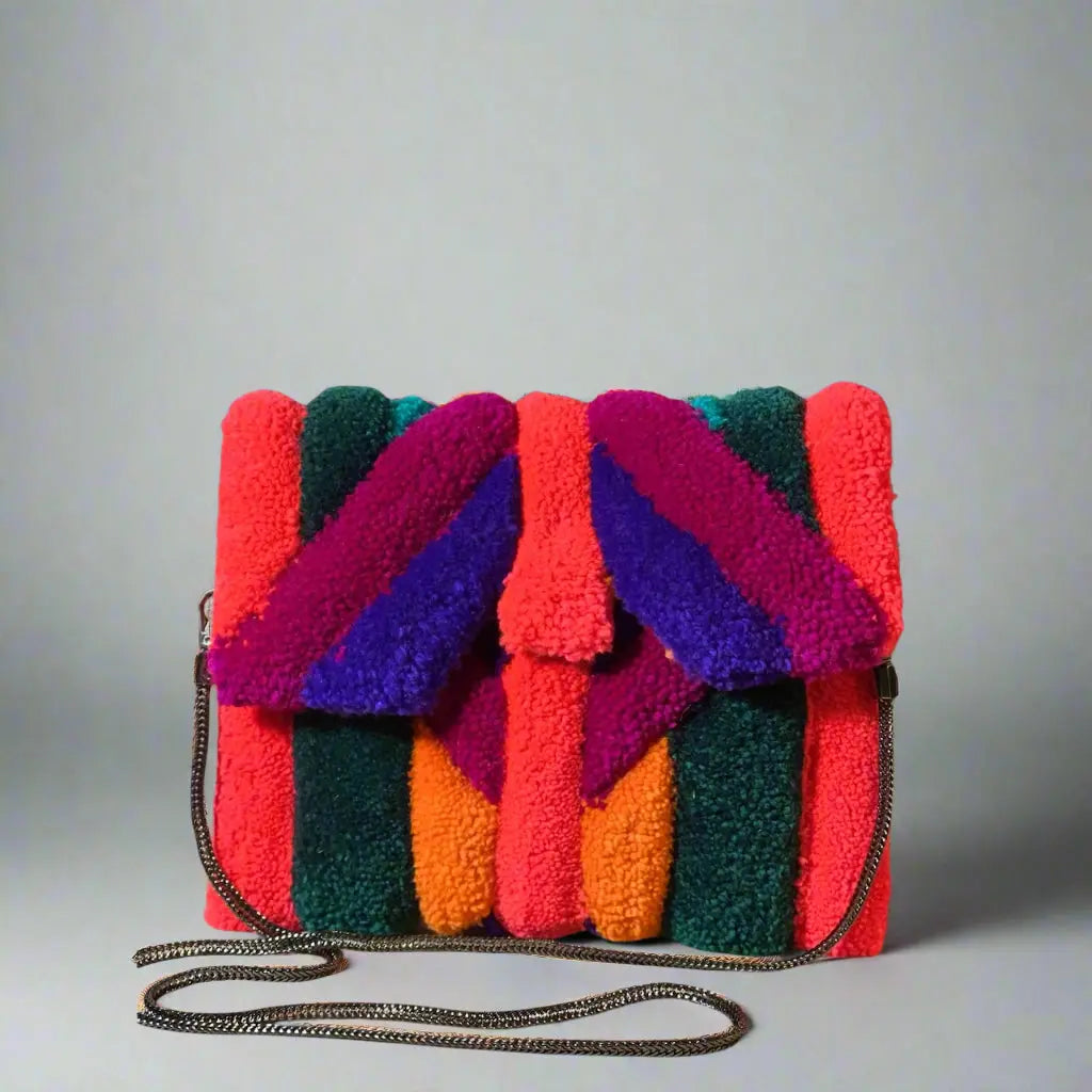 Handmade handbag (colorful memories) Flowers Shop Amman Blooms Flowers